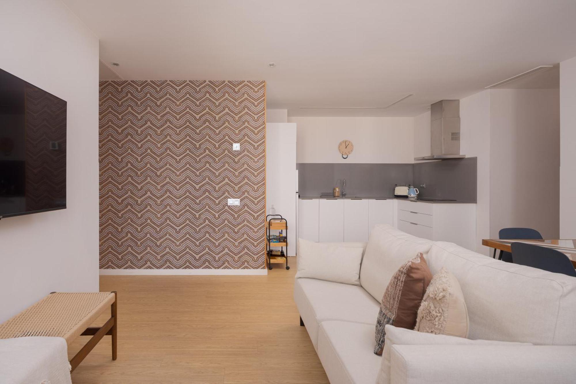 Innenappartement mit Balkon