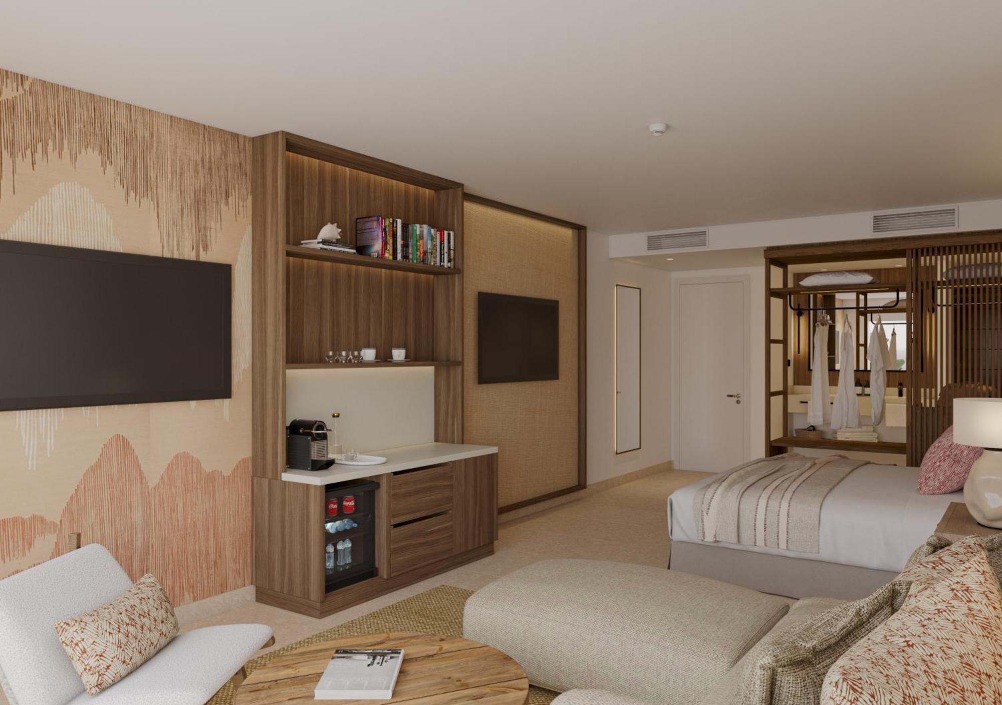 Apartament typu Junior Suite z widokiem na basen
