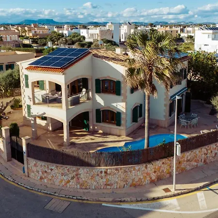 Traumhafte Finca Haus für Gruppen Familien Top-Lage direkt am Meer bei Es Trenc mit Pool und neuer Klimaanlage-2