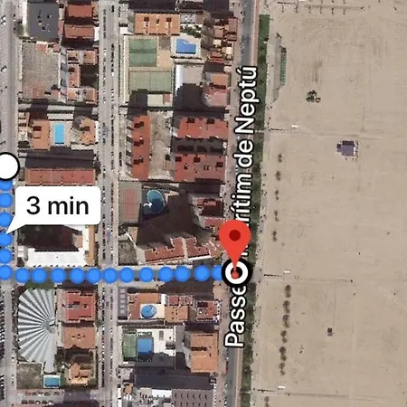 Apartamento en playa Gandia con piscina y parking-2
