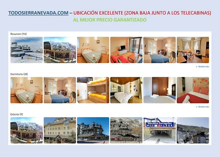 TODOSIERRANEVADA ZONA BAJA - EDIFICIO ALHAMBRA - Junto a los Telecabinas