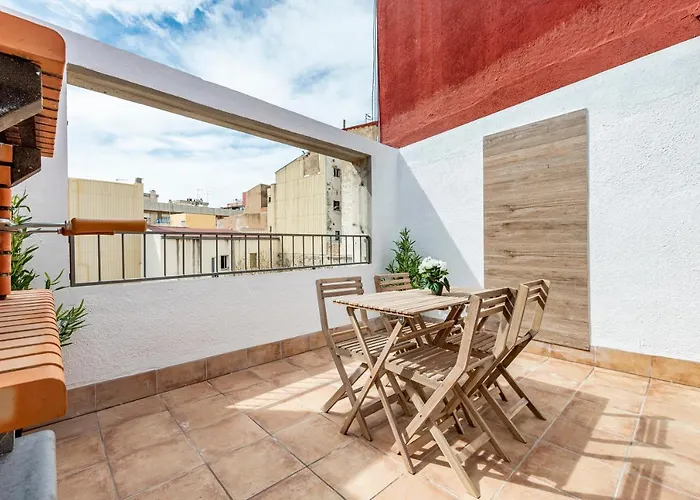Apartamento Atico duplex con Barbacoa y Terraza en Barri Port Maritim Tarragona, España